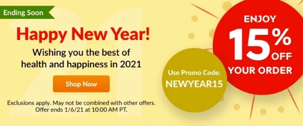 iHerb promo code January new year sale